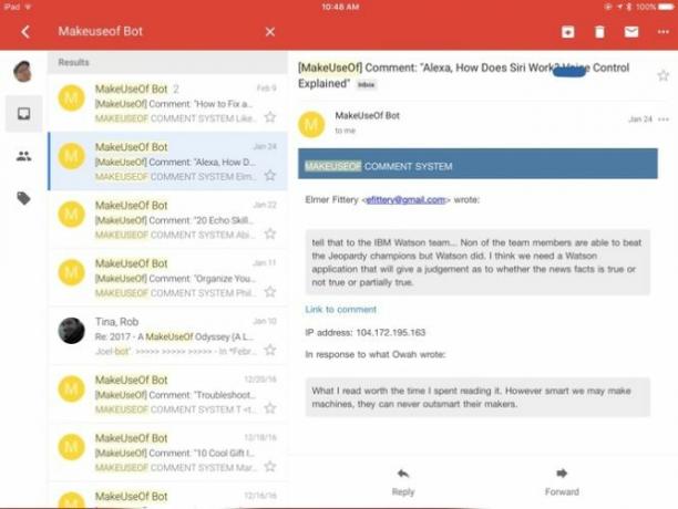 5 grandes aplicaciones de iOS que rompen las reglas de diseño sensatas GmailiOSApp 666x500