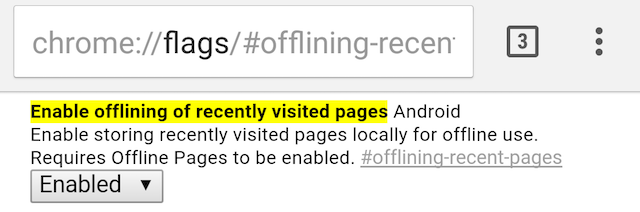 Chrome-flags-Android-páginas-visitadas recientemente