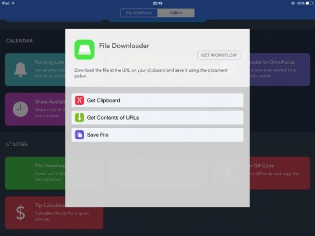 Cómo crear sus propias extensiones para su iPhone y iPad flujo de trabajo Descargador de archivos iOS