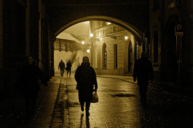 callejón oscuro