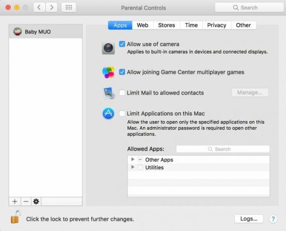 descripción general de los controles parentales de mac