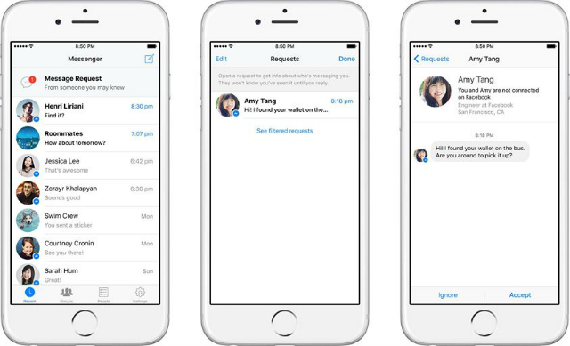 mensajes de facebook messenger