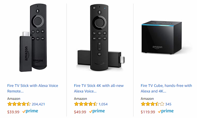 costo de fire tv en amazon