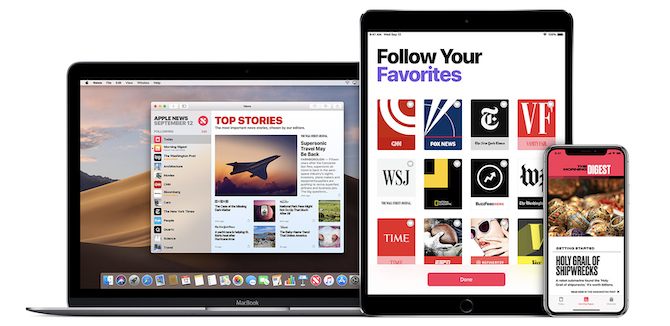 Dispositivos Apple News