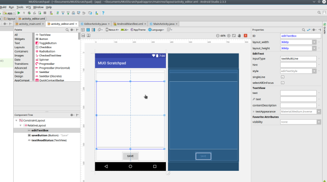 Android crear aplicación androidstudio screen2 layout