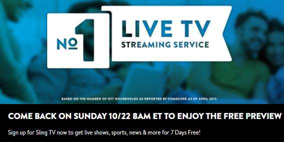 Cómo ver Sling TV gratis este domingo Sling TV