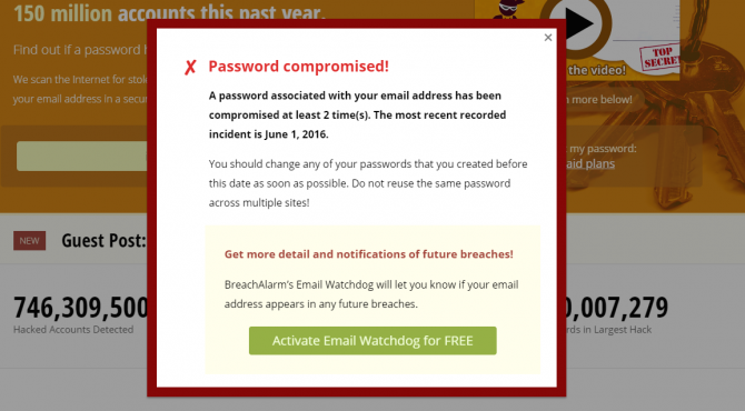 breachalarm: ¿se piratearon mis cuentas en línea?