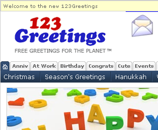 Cómo crear su propio sitio web de tarjetas de felicitación electrónicas 123greetingslogo2