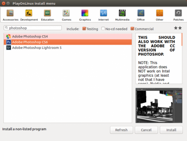 Instalar Photoshop en Linux con Wine