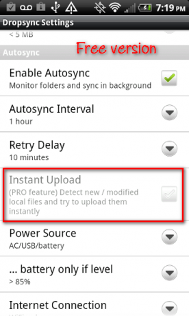Realmente sincronice su dispositivo Android con Dropbox a través de Dropsync [Android 2.0+] dropsync gratis