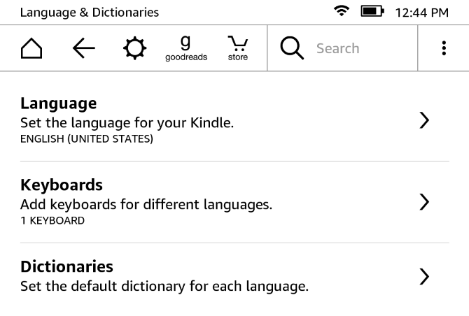 Cómo configurar y usar su Kindle Paperwhite 29 Opciones de idioma de Paperwhite