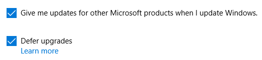 Windows 10 aplaza las actualizaciones
