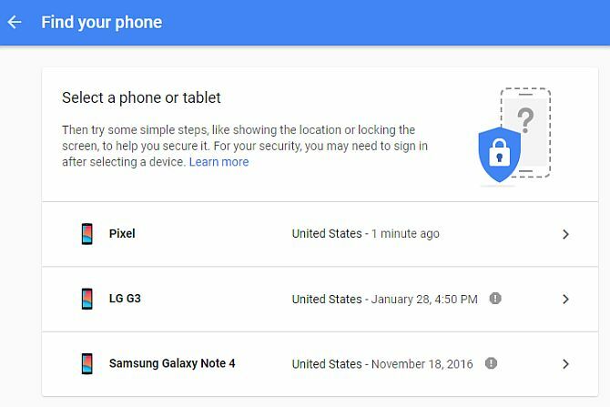 Google encuentra tu teléfono