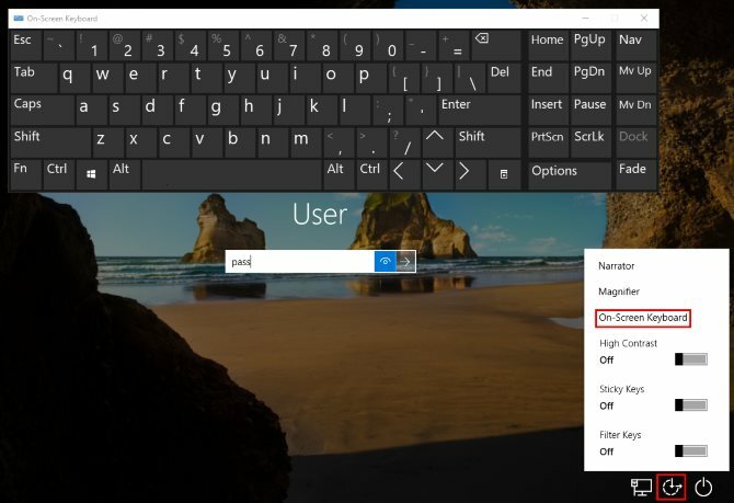 Cómo iniciar sesión en Windows sin teclado Iniciar sesión en Windows sin teclado