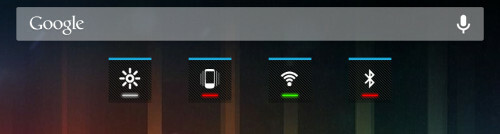 alternar widgets para Android