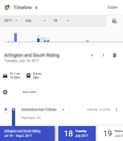Cómo ver y eliminar tu historial de ubicaciones en Google Maps detalles de la línea de tiempo de Google Maps