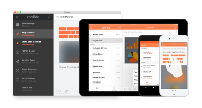 Confide es un mensajero instantáneo que elimina automáticamente los mensajes después de leerlos y detiene las capturas de pantalla
