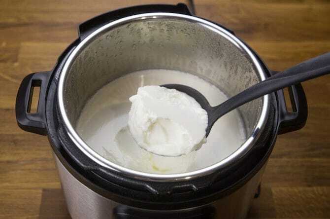 olla instantánea de yogur casero