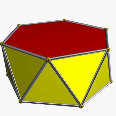 el antiprismo hexagonal tiene 12 lados en lugar de ocho