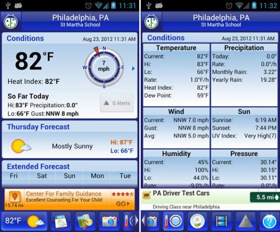 weatherbug para android