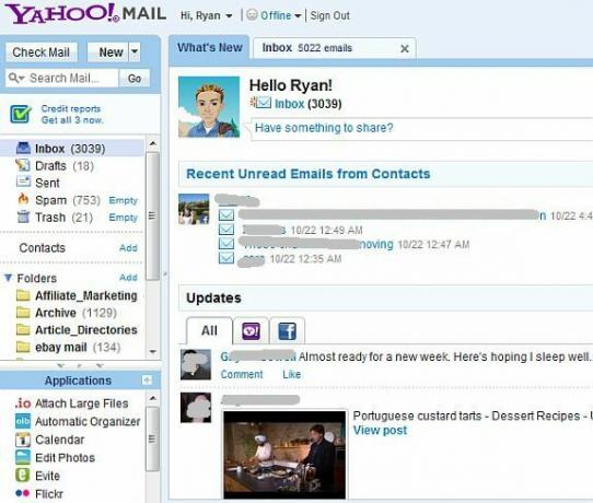 facebook en yahoo