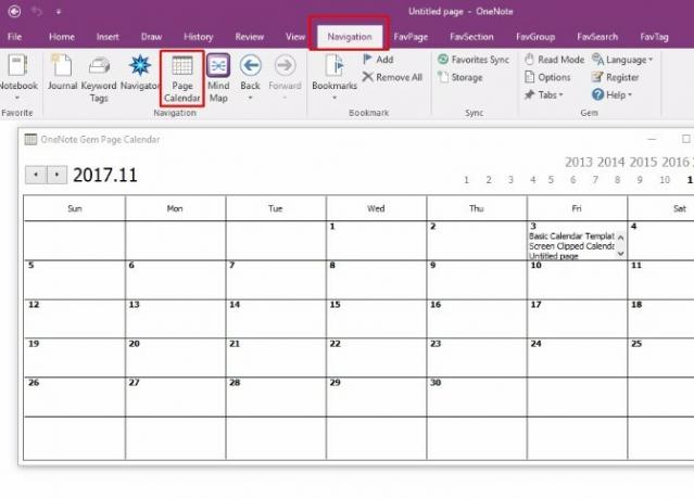 crear plantilla de calendario onenote