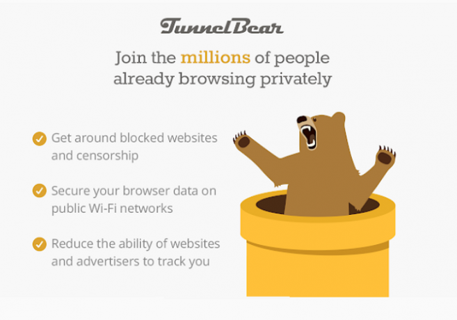 tunnelbear vpn cromo