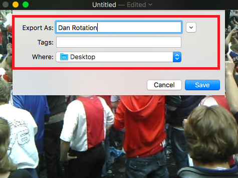 Cómo rotar archivos de video en su Mac y PC mac export