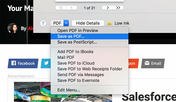 Cómo crear, fusionar, dividir y marcar documentos PDF en una Mac guardar como pdf