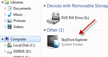 Administre fácilmente archivos en su Windows Skydrive con Skydrive Explorer mycomputer