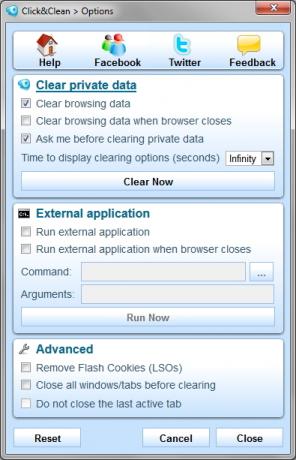 Click & Clean: amplíe su navegador más allá de los valores predeterminados de privacidad y seguridad Opciones de Firefox