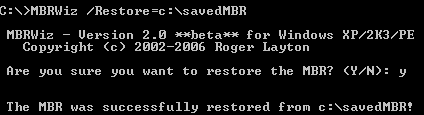 reparar mbr