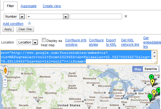 Visualice instantáneamente datos e información con Google Fusion Tables fusiontable12