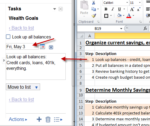 Utilice las tareas de Excel y Google para crear la mejor herramienta de gestión de objetivos que sobresalga7