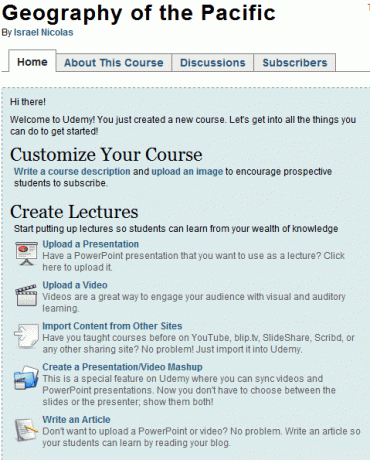 crear cursos en línea