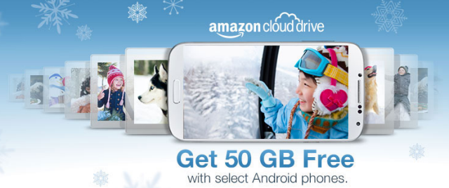 Compre un teléfono Android selecto y obtenga 50GB de almacenamiento en Amazon Cloud Drive gratis por un año en Amazon Freestorage