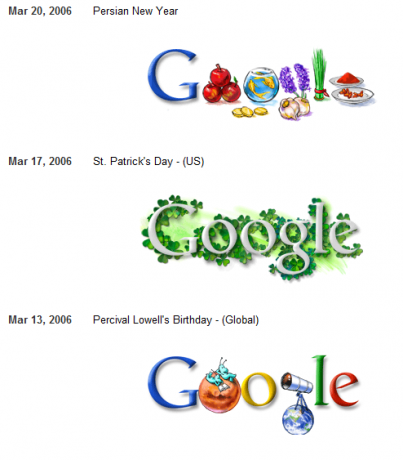 google doodle - galería