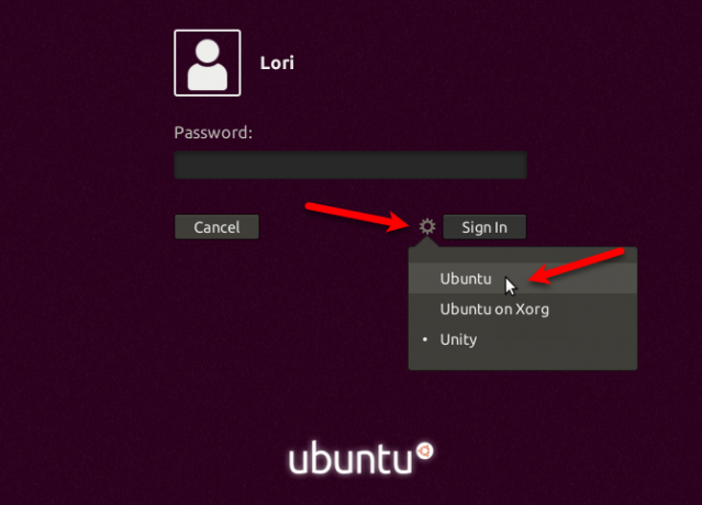 Cambiar el entorno de escritorio en Ubuntu 17.10