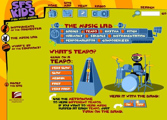 sitios web de música interactiva