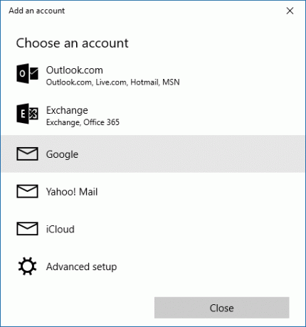 Configuración de la cuenta de la aplicación Calendario de Windows