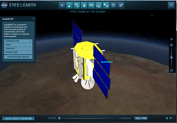 visualización de la nasa