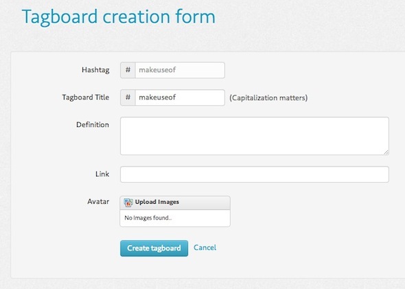 Buscar hashtags en redes sociales con Tagboard Crear Tagboard